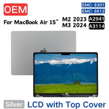 Genuine LCD For Macbook Air 2023 15" M2 A2941 2024 M3 A3114 EMC 9301 8612 Screen