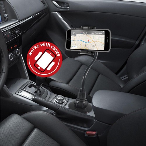 Car Cup Holder Phone Mount, Adjustable Gooseneck Cell Phone Holder - DAMAGED BOX - Photo 9 sur 9