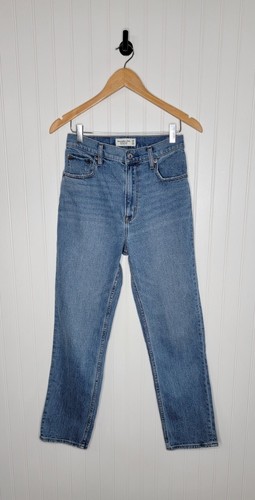 Abercrombie and Fitch The Ankle Straight Ultra High Rise Jeans Button Fly 26 /2