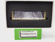 OVERLAND MODELS BRASS GSC BULKHEAD FLAT CAR OMI-3247 HO BEAUTIFUL #30