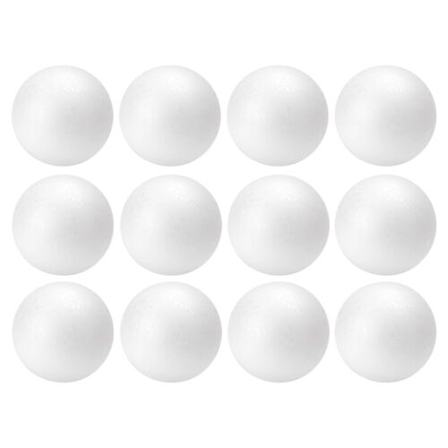 Crafjie 4 Inch Foam Balls White Smooth Craft Foam Ball for Decoration Househo...