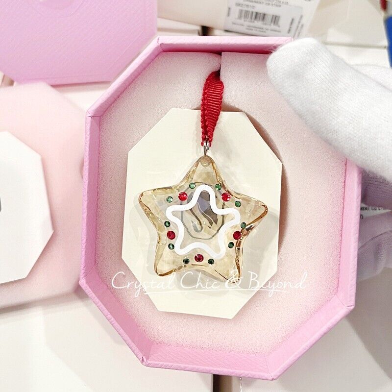 NIB AUTHENTIC SWAROVSKI 2022 Holiday Cheers Gingerbread Star NIB AUTHENTIC SWAROVSKI 2022 Holiday Cheers Gingerbread Star