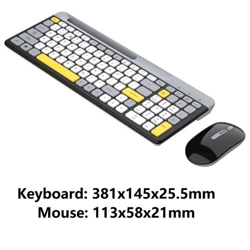 Wireless Keyboard +Mouse Bluetooth-compatible5.0/2.4G 2Mode Ergonomic Design - Picture 8 of 10