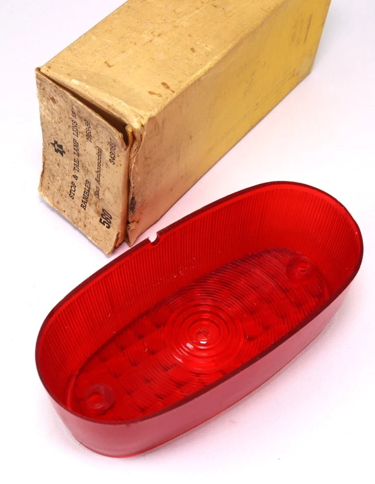 Luz de parada/lente de luz trasera AMC Rambler 1958-59 - NOS - Glo-Brite Foto 2 de 4