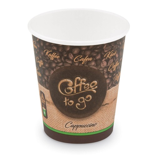 Kaffeebecher Einweg Pappbecher Coffee to go 80-400ml 6 Größen Auswahl Deckel Set - Bild 17 von 63