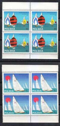 Poland 1965 MNH Mi 1587-1594 Sc 1324-1331 World Championships of Yachts Block ** - Picture 6 of 9