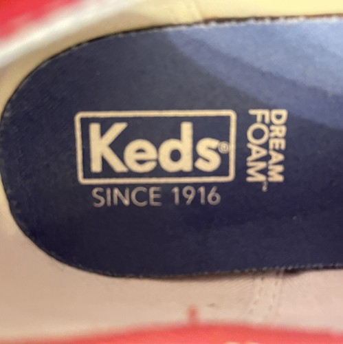 Keds Sneaker Damen 8,5 rot Canvas Schnürschuhe Dream Foam Real Since 1916 - Bild 9 von 10