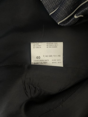 Basler Selection - blau-weiß gestreifter Damen Sakko Blazer - Größe 14 - gefüttert - Bild 4 von 5