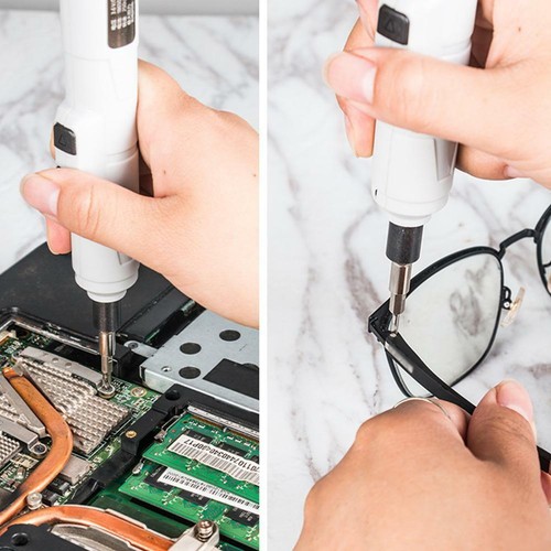 Mini Destornillador a Batería Destornillador Eléctrico Juego de Destornilladores USB Recargable◇ - Imagen 7 de 10