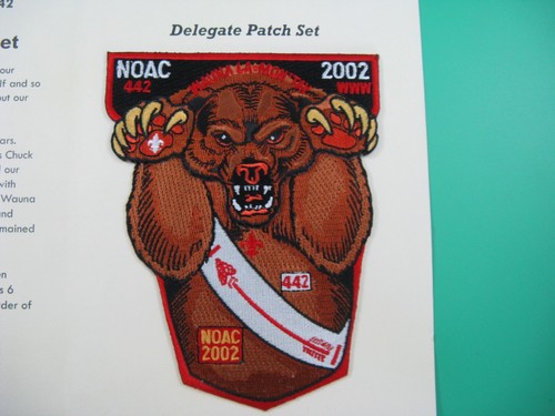 OA WAUNA LA-MON'TAY LODGE 442 2002 NOAC PATCH SET - Picture 4 of 5