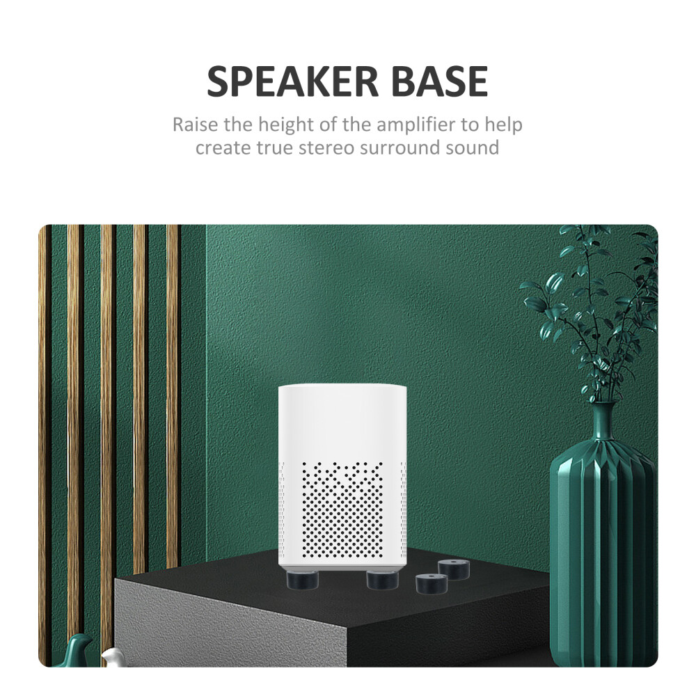 16 Pcs Speaker Mat Rubber Subwoofers Isolation Stand Spike Shoes Base