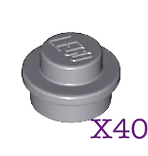 Lego 1x1 Plate Round Dots Mosaic You Choose Colors and Qty Trans Colors also NEW