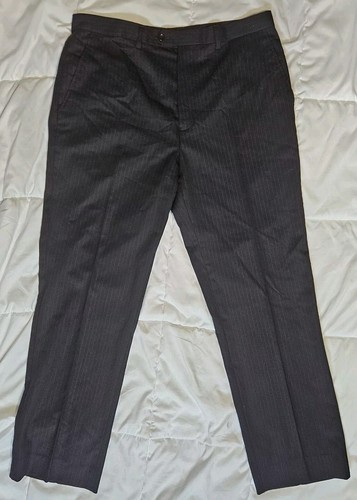 Emporio Armani Suit US 44 Blazer Coat US 36 Pants 100% Wool Super 180s Black - Picture 10 of 14