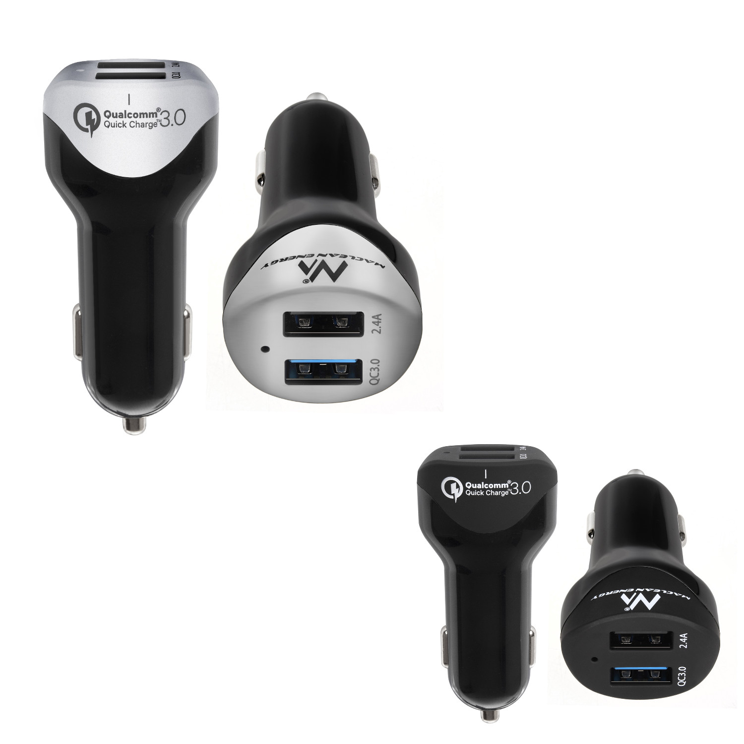 Chargeur de voiture 2.4A Maclean : restez connecté durant vos voyages en famille