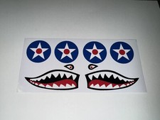 Cox .049 P-40 Warhawk Airplane Sticker Set Reproduction
