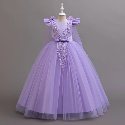 Teen Long Dress Children Prom Gown Girl Party Dress Elegant Evening Clothes - Picture 6 of 25