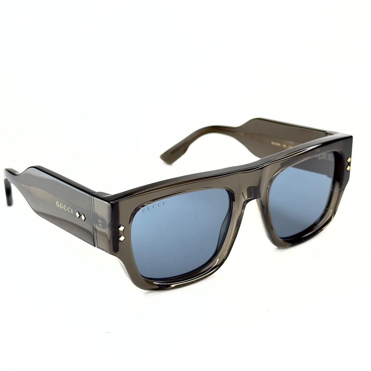 スワロフスキー付きGUCCIイヤーマフCCクリスタル245929ラインストーン GUCCI GG1262 Crystal Gray Blue Diamond 1262 Unisex Chunky Bold