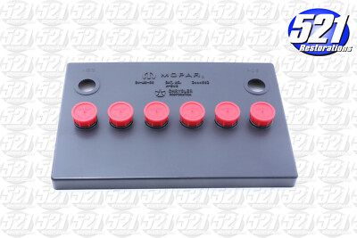 Fits Mopar Group 24 Battery Cover Red Caps 66-74 Cuda SuperBee Duster Fits Mopar Group 24 Battery Cover Red Caps 66-74 Cuda SuperBee Duster
