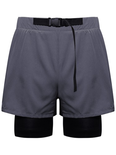 Mens Activewear Pant Sports Pocket Shorts Competition Athletic Double Layered - Picture 11 of 49