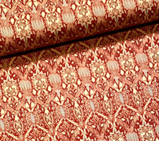 Stoff Baumwolle Meterware Baumwollstoff 50 cm Orientalische Ornamente auf Rot