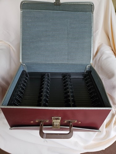 Vintage 60 Slot Cassette Tape Holder Storage Carrying Case Double Sided #22 - Picture 7 of 8