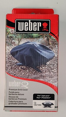 NEW Weber Premium Grill Cover Series Q 100/1000 Black 7110 