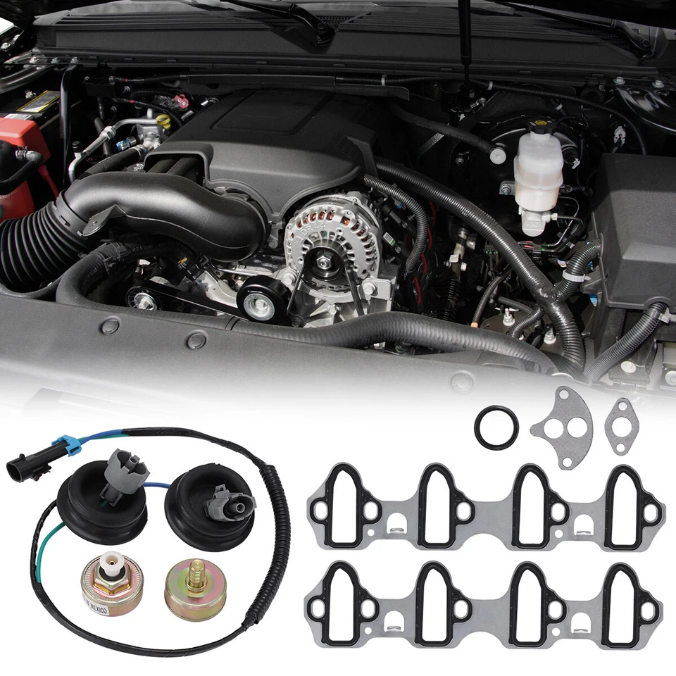 Kit de junta de colector de admisión con sensor de golpe para Chevrolet Silverado 1500 5,3 L 6,0 L Foto 3 de 4