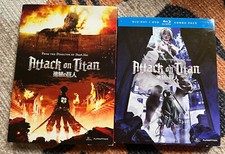 Attack on Titan - Part 1 and Part 2 Blu-ray  DVD Combo Pack With slip covers 