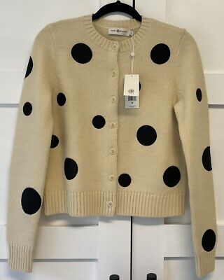 NWT TORY BURCH Wool Alpaca Blend Appliquéd Polka Dot NWT TORY BURCH Wool Alpaca Blend Appliquéd Polka Dot