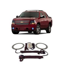Bright Blue Angel Eye Fog Light Halo Kit For Chevrolet Avalanche 07-13 Bright Blue Angel Eye Fog Light Halo Kit For Chevrolet Avalanche 07-13