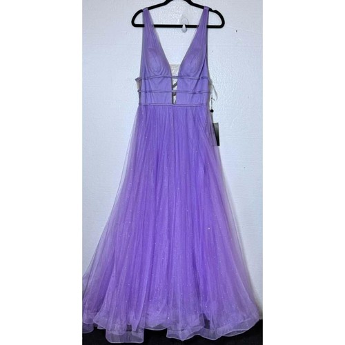 Sherri Hill Größe 16 lila neu Strass formelles Ballkleid Festzug Stil 52737 - Bild 1 von 17