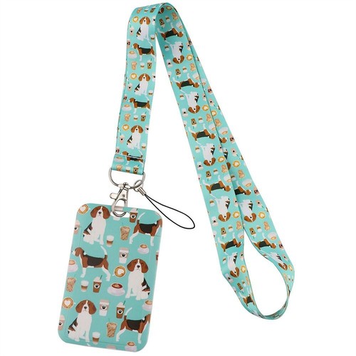 Pet Dog Cute Animals Lanyards Card Neck Strap Lanyards ID Badge Holder New - Picture 17 of 26