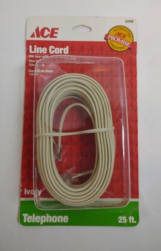 ACE Hardware 25ft Telephone Line Cord with Modular Plugs Line Cord - Picture 2 of 13