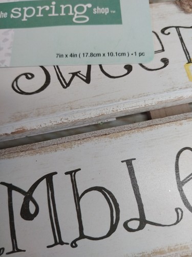 New! "Bee Sweet & Bumble" Hanging Wood Sign Decor Wreath Tier Tray Hive Honey  - Imagen 7 de 10