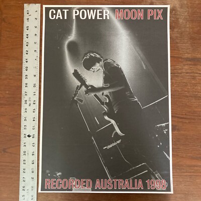 CAT POWER MOON PIX chan marshall matador RARE ORIGINAL PROMO POSTER cd lp