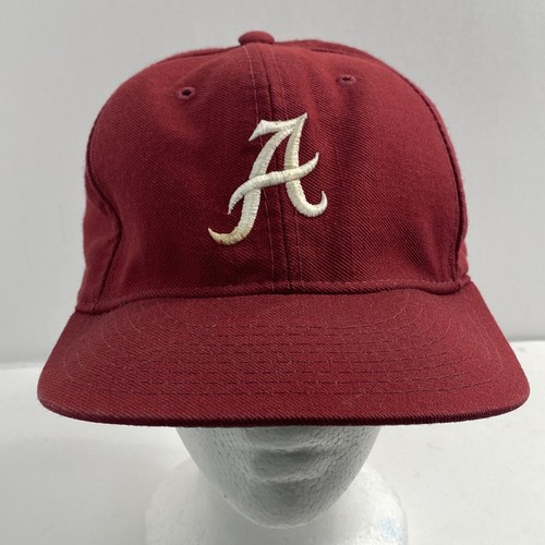 Cappello Alabama Crimson Tide New Era modello professionale taglia 7 3/8 vintage lana indossata/acrilico - Foto 1 di 11