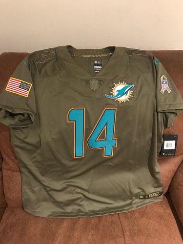 Nike Salute To Service Miami Dolphins Jarvis Landry NFL Trikot Neu mit Etikett Größe 2XL Damen - Bild 1 von 11