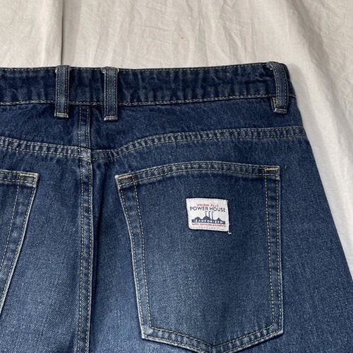 50s Montgomery Ward Power House Sanforized Jeans 32 X 30 Dark Denim - Picture 6 of 9