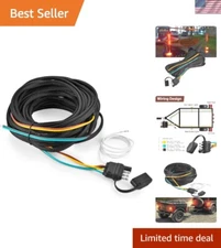 Heavy-Duty 22FT 4 Way Flat Trailer Wiring - Easy Installation & Safe Connections