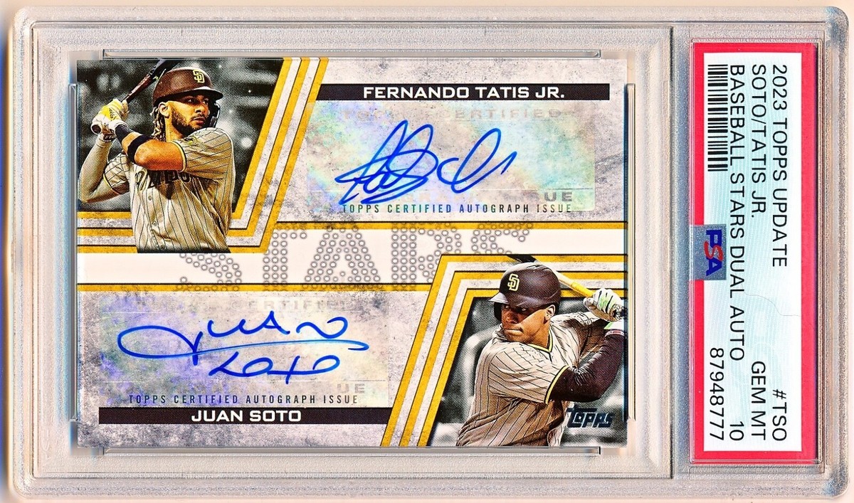 2023 Topps Update Fernando Tatis Jr. & Juan Soto Stars Auto