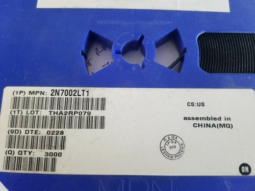 20pcs 2N7002 - ON Semiconductor - MOSFET NCHAN Enhance MOSFET - Foto 2 di 2