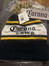 Corona Extra Mens Winter Pom Beanie Cap Hat Multi Color NWT