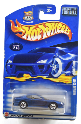 Hot Wheels Ferrari Blue Ferrari 456 M 35th Anniversary 2003 Blue Card #213
