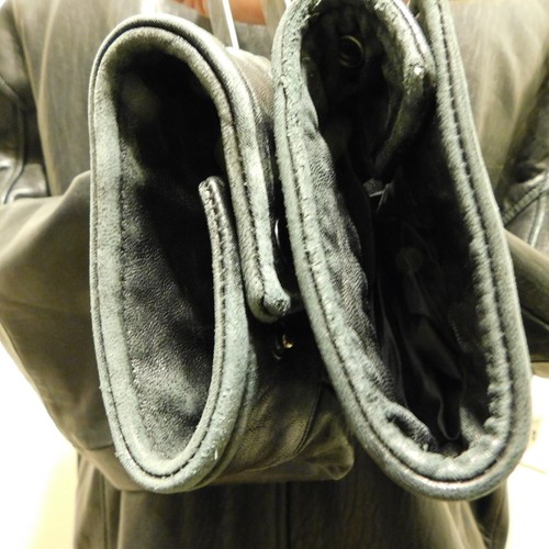 WILSONS LEATHER M. JULIAN Mens Sz XL Black Full Zip Leather Jacket Supernatural - Picture 6 of 11