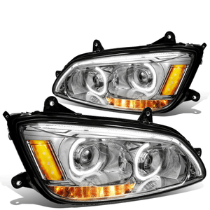 t170 drl 2pcs kenworth projector headlight t660 t370 lamps led 2008