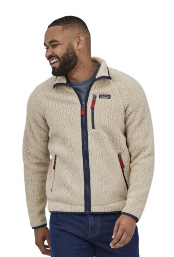 $149 Patagonia Retro Pile Fleece Full Zip Jacket - Khaki - Men’s Small