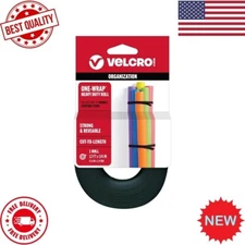 Self Gripping Multi Purpose Hook and Loop Tape 12 Ft x 3/4 In Black Velcro Brand