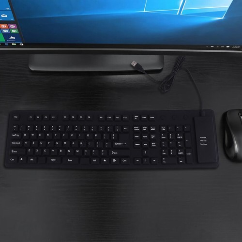 Wasserdichte Silikon Tastatur Tragbare Notebook Tastatur Slient Tastatur - Bild 12 von 12