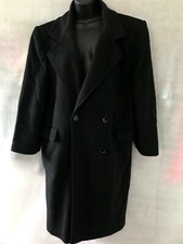 Mallia Forstmann Women’s Black 100% Wool Double Breasted Coat Size 16