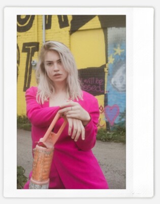 Art pinup blonde model Sylvie Instax Wide Instant Film Photograph High Quality